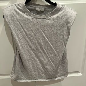 Aritzia padded shoulder top